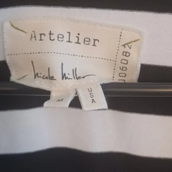 Nicole Miller Artelier Striped Jersey Bodycon Dress - Picture 3 of 3